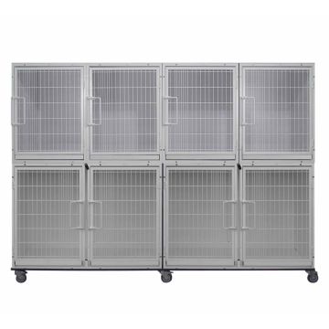 Paw Brothers White Modular Cage Med-Short Short Bank