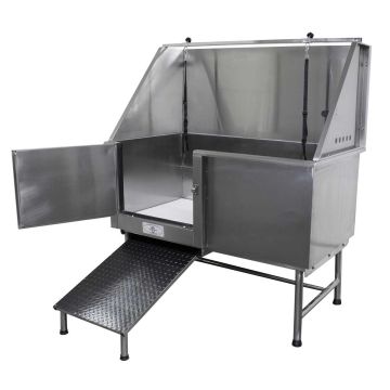 Paw Brothers Stainless Steel 48" Grooming Tub with Ramp